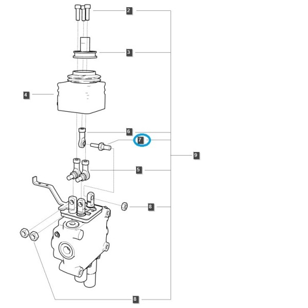 Guide de goupille / TRG822 / Tracteur LS 40540629