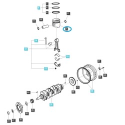 Motorkolben / S4QT / EGQ120 / LS Traktor / Nr. 40233509