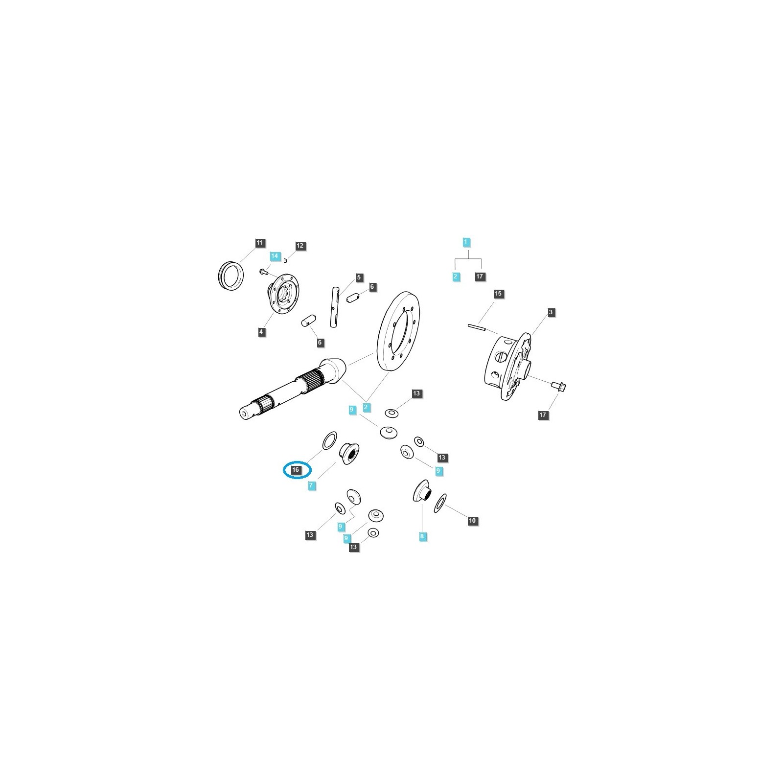 Distanzstück / TRG310 / LS Traktor / 40012128