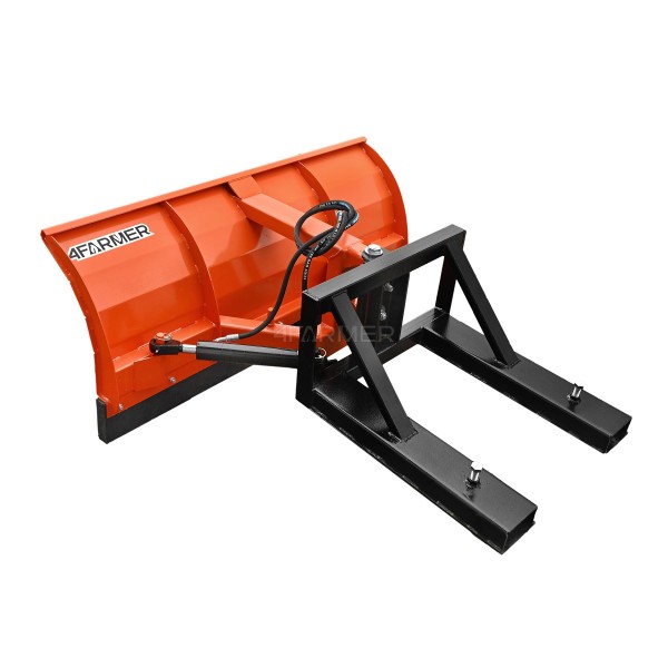 Gerader 200 cm hydraulischer Schneepflug für 4FARMER Gabelstapler