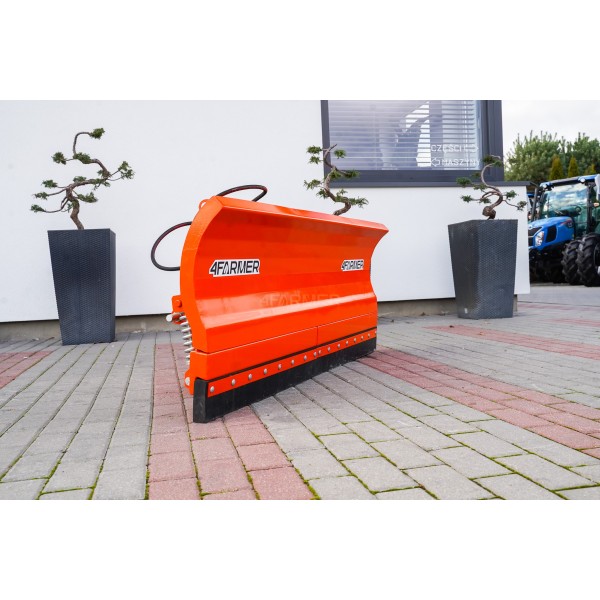 Rovný snehový pluh PK 150 cm, hydraulický (trojbodový záves) 4FARMER