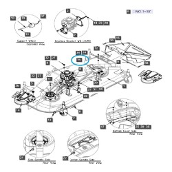 Osłona paska klinowego kosiarki LM1160 - prawa / LS Tractor / 40378314