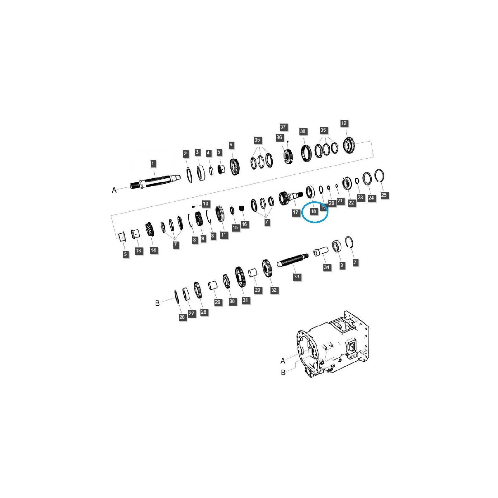 Kugellager A0862102 / TRG281 / LS Traktor / 40226535