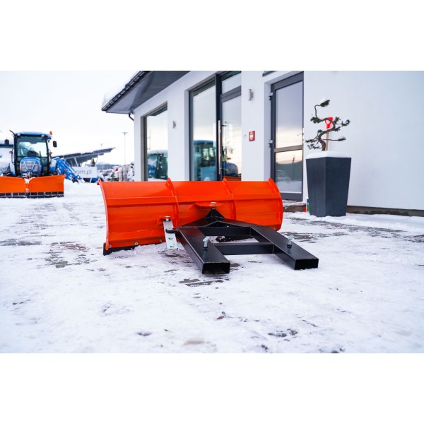 Pług do śniegu prosty lekki 150 cm, do wózka widłowego 4FARMER