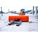 Lightweight straight snow plow 150 cm, for 4FARMER forklift