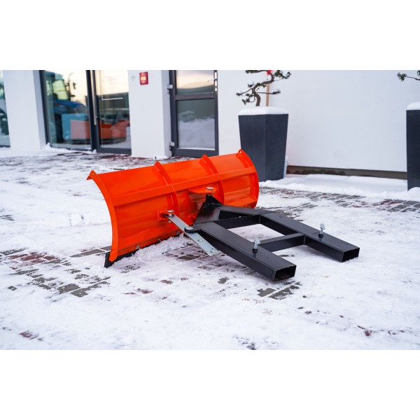 Pług do śniegu prosty lekki 150 cm, do wózka widłowego 4FARMER