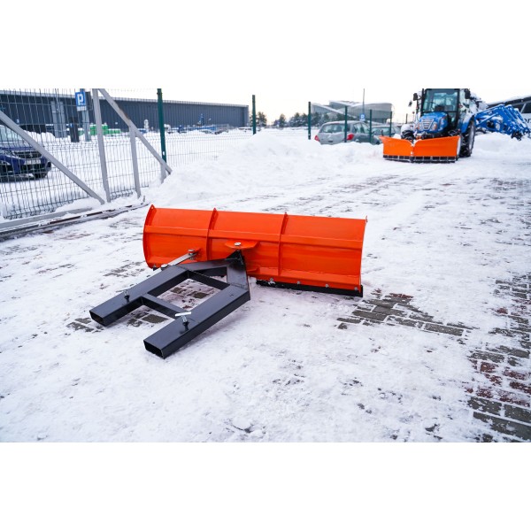 Ľahký rovný snehový pluh 150 cm, pre vysokozdvižný vozík 4FARMER