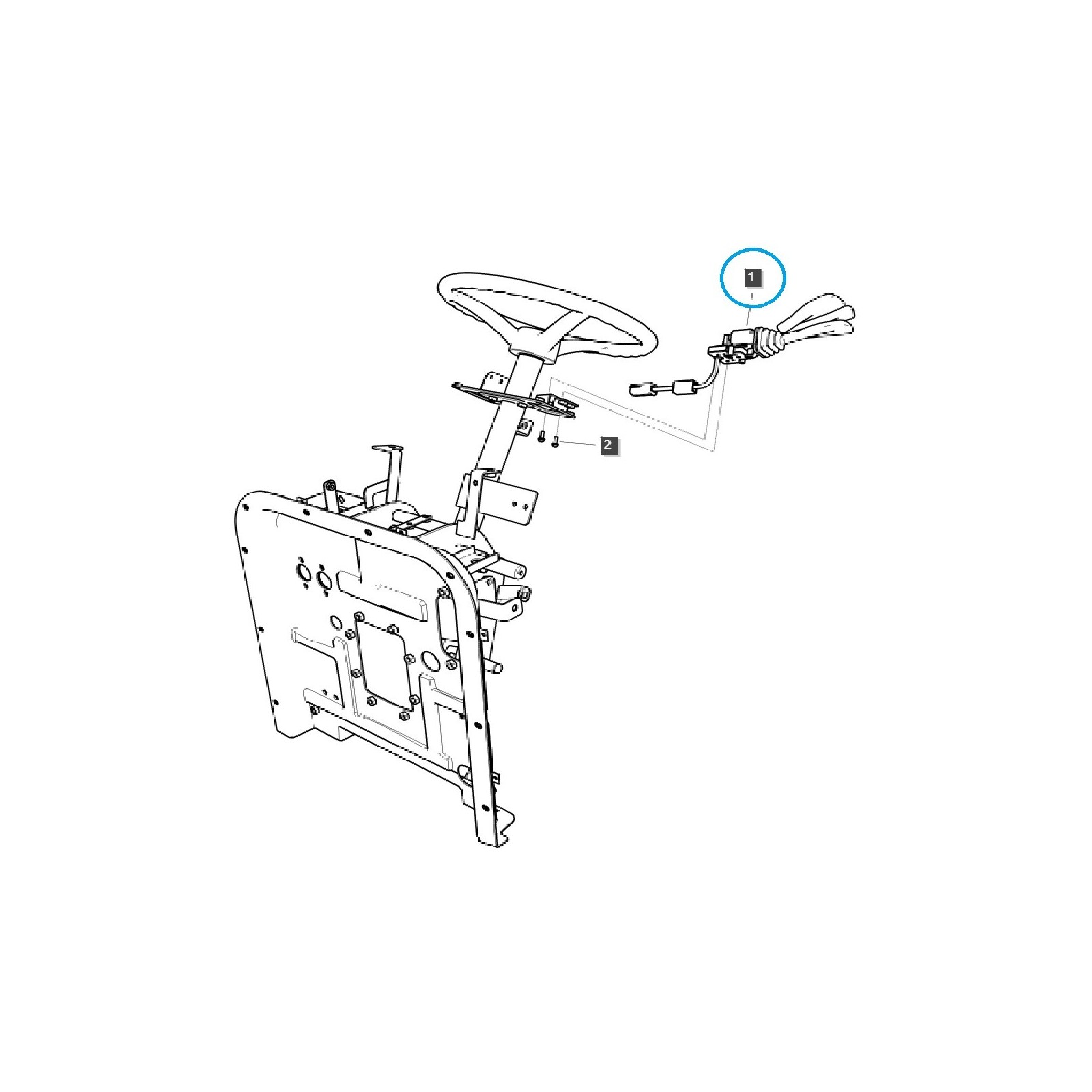 Prepínač spätného chodu TRG750 / traktor LS / 40281914