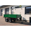 Two-axle agricultural trailer 2.5T with a 4FARMER tipper