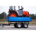 Two-axle agricultural trailer 2.5T with a 4FARMER tipper