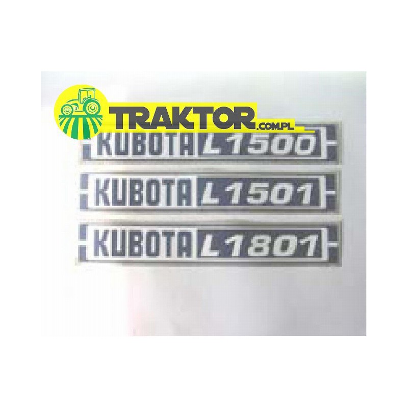 części do kubota - Zestaw naklejek KUBOTA L1501