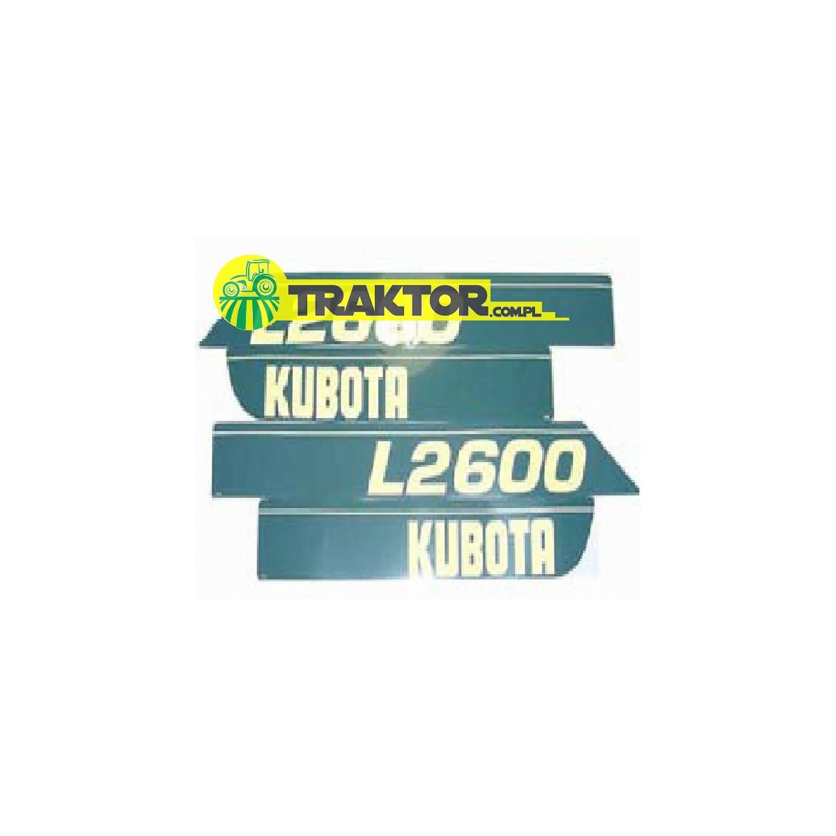 Jeu d'autocollants KUBOTA L2600