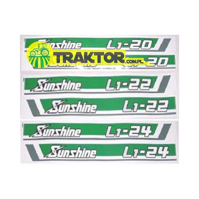 stickers - KUBOTA L1-22 sticker set