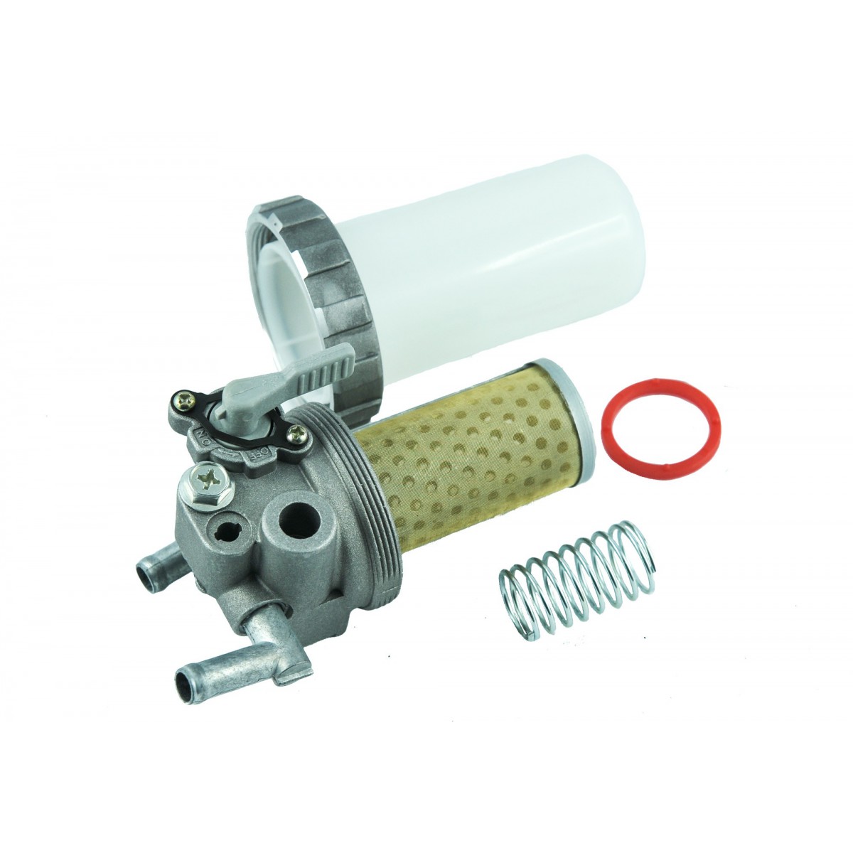 Fuel Filter Housing with Tap, Strainer and Spring