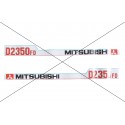 Naklejki na maskę Mitsubishi D2350FD | Traktor.com.pl