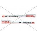 Autocollants de capot Mitsubishi D1650FD