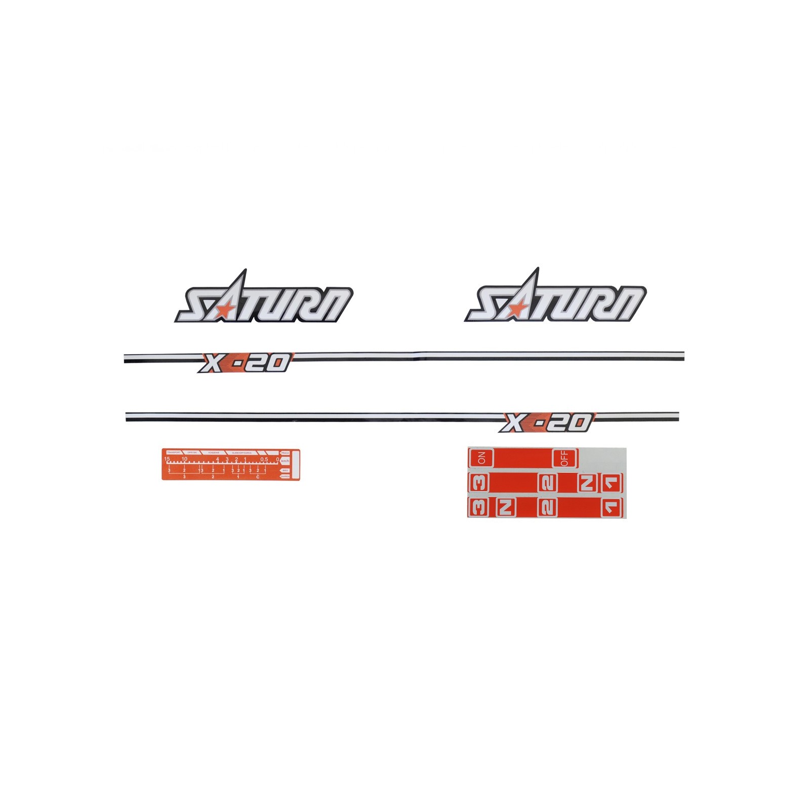 Pegatinas para el Kubota Saturn X-20
