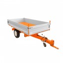 Single-axle agricultural trailer 2T ALU Geograss
