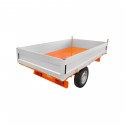 Single-axle agricultural trailer 2T ALU Geograss