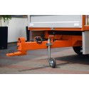 Single-axle agricultural trailer 2T ALU Geograss