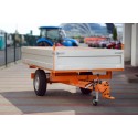 Single-axle agricultural trailer 2T ALU Geograss