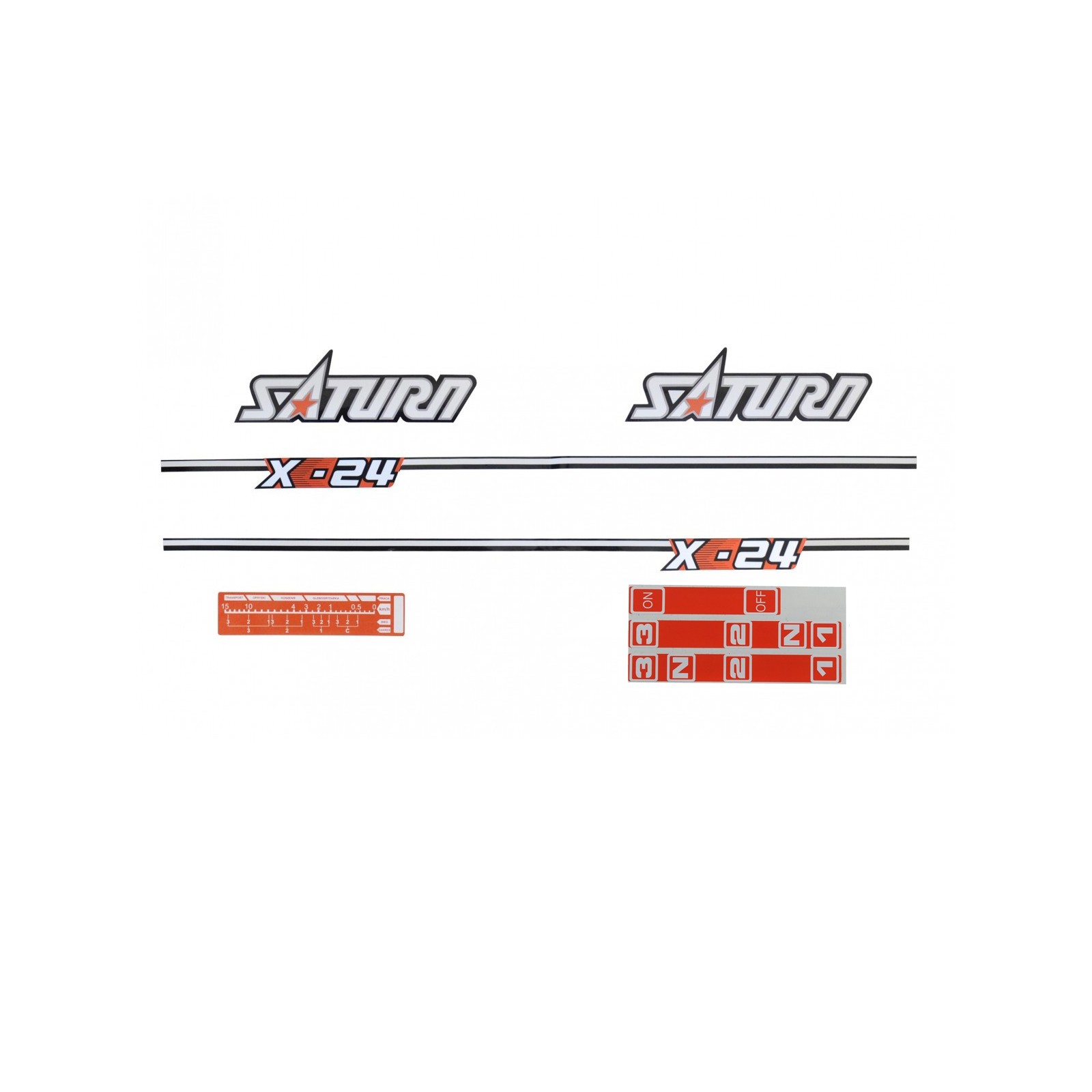 Pegatinas para el Kubota Saturn X-24