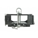 Trailer hitch, movable, 62x180 mm, with pin