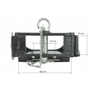 Attelage de remorque mobile 62x180 mm avec goupille