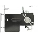 Attelage de remorque mobile 62x180 mm avec goupille