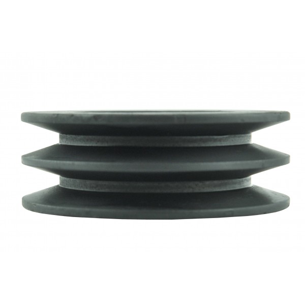 Polea 100 x 60 x 35 mm para 2 correas A13 para desbrozadora