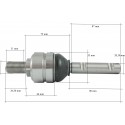 Rod End / 55 x 200 mm / Kubota M8200 / M9540 / M9000 / M4700 / 3A151-62980