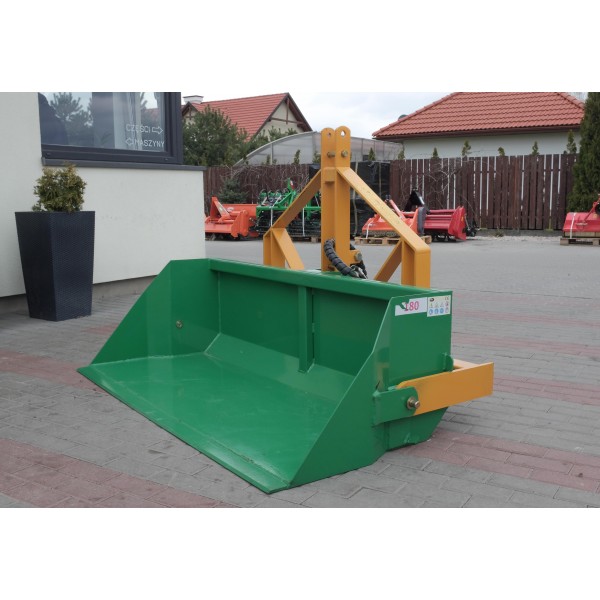 Caja de transporte 180 cm con volquete hidráulico TRX