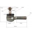 Hlava řízení / 73 x 103 mm / Levá / Iseki TS2210 / TS2510 / S.20337
