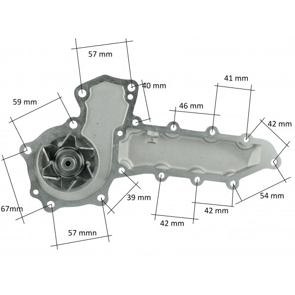 Wasserpumpe - Kubota V2003T