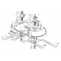 Knife for lawn tractor 513 mm, Iseki CM7216, CM7226H, CM7421, Right, 182004347/0