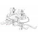 Nůž pro zahradní traktor 513 mm, Iseki CM7216, CM7226H, CM7421, PRAVÝ, 182004348/0