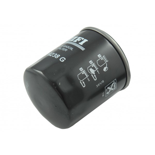 Filtr paliwa metalowy, wkręcany 91 x 77 mm, 3/4"-16UNF, Shibaura | Traktor.com.pl