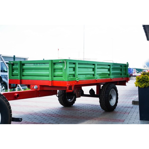 Przyczepa rolnicza jednoosiowa 3T z kiprem 4FARMER | Traktor.com.pl
