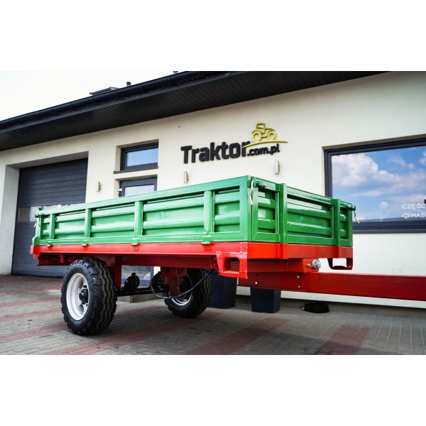 Przyczepa rolnicza jednoosiowa 3T z kiprem 4FARMER | Traktor.com.pl