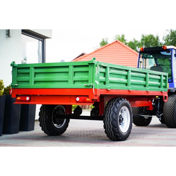 Przyczepa rolnicza jednoosiowa 3T z kiprem 4FARMER | Traktor.com.pl