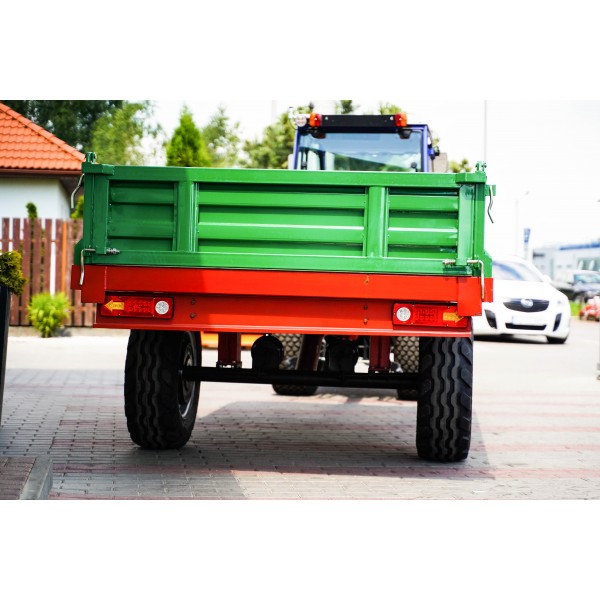 Przyczepa rolnicza jednoosiowa 3T z kiprem 4FARMER | Traktor.com.pl