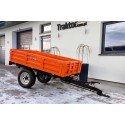 Remorque agricole simple essieu 1,5T avec frein et benne basculante 4FARMER