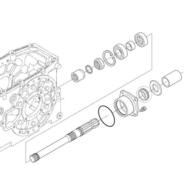 Joint 38240-25370 joint poudre prise de force PTO 33 x 47 x 7 mm Kubota B1600 GL25 GL32 L2250 L2550 L2600 L2650 L3408 L4508 M500