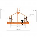 Přepravní box 140 cm s hydraulickým sklápěčem TRX