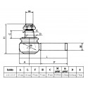 Embout de tige / 110 x 75 mm / Yanmar EF393T