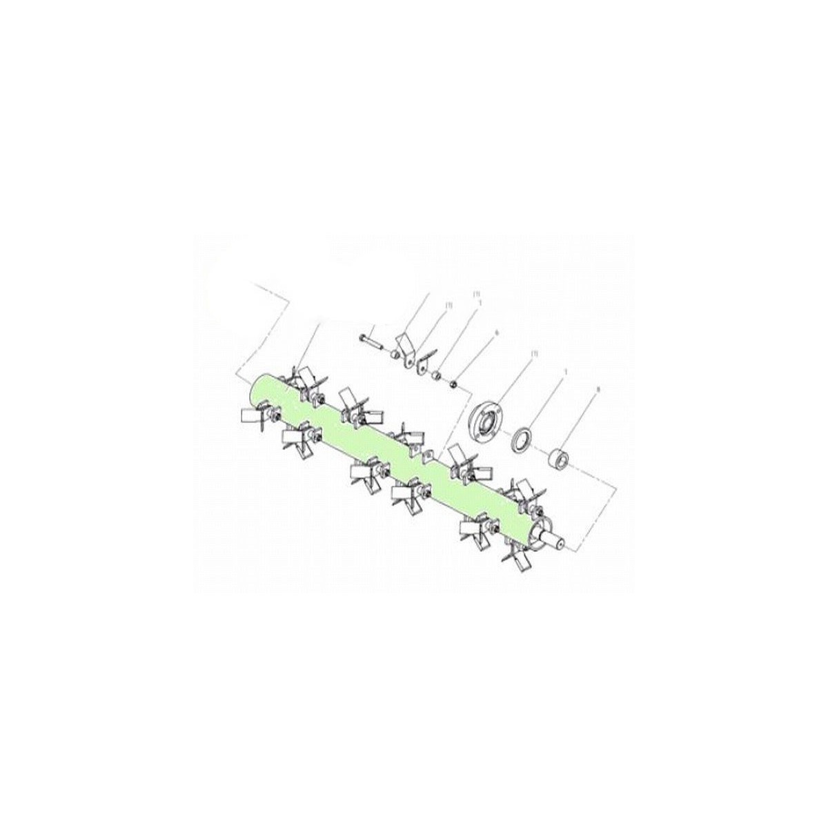 Shaft Axis of EFGC125 knives