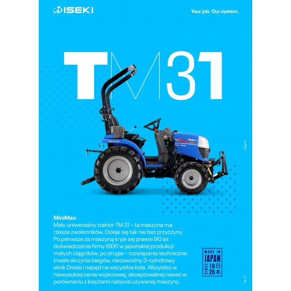 Traktorek Iseki TM 3187 AL MEC | opinie | video | dane | cena