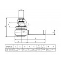 Końcówka drążka / 105 x 78 mm / Yanmar EF352T / 6-23-135-03