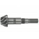 Hřídel 9T / 14T, 158,50 x 28 mm náběh na přední nápravu Kubota L2808, L3408 LONG