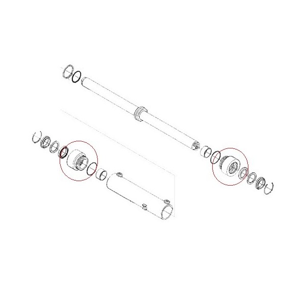 Zylinderlaufbuchse / 35 x 39 x 20 mm / Kubota L4508 / L5740 / 6-14-108-01
